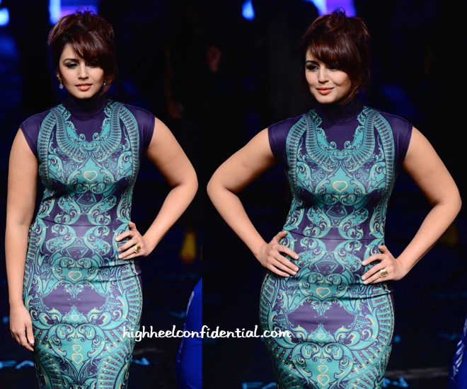 Huma Qureshi In Pankaj And Nidhi At Lakme Fashion Week 2015-2