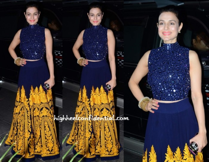 ameesha-patel-manish-malhotra-tulsi-kumar-wedding-reception