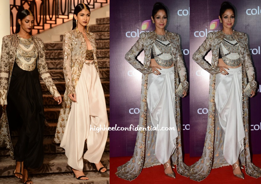 sridevi-anamika-khanna-colors-tv-bash-2015