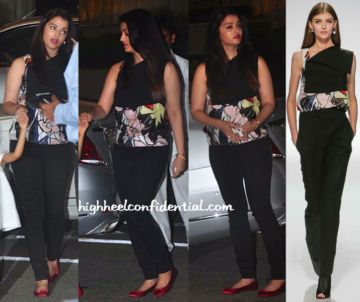 aishwarya rai-dior resort-cannes 2015-mumbai airport