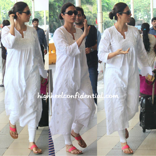 tabu photographed at mumbai airport