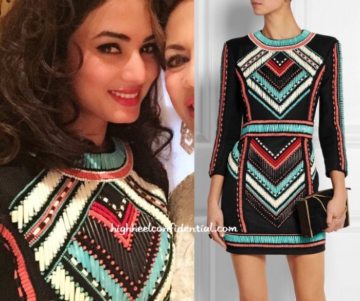 sonal-chauhan-balmain-dress-beaded