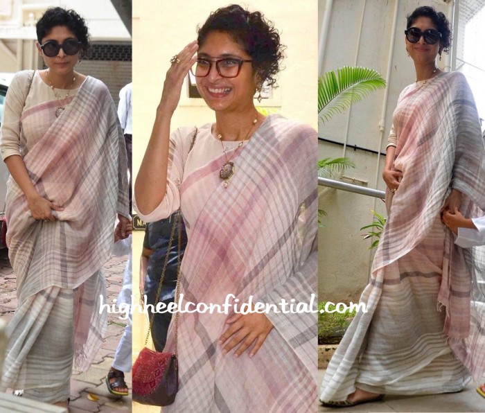 Kiran Rao Wears An Eka Sari As She And Aamir Khan Greet The Media On Eid-1 (1)