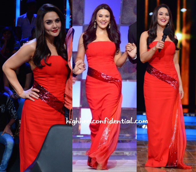 Preity Zinta Wears Georges Chakra To Nach Baliye Sets-2