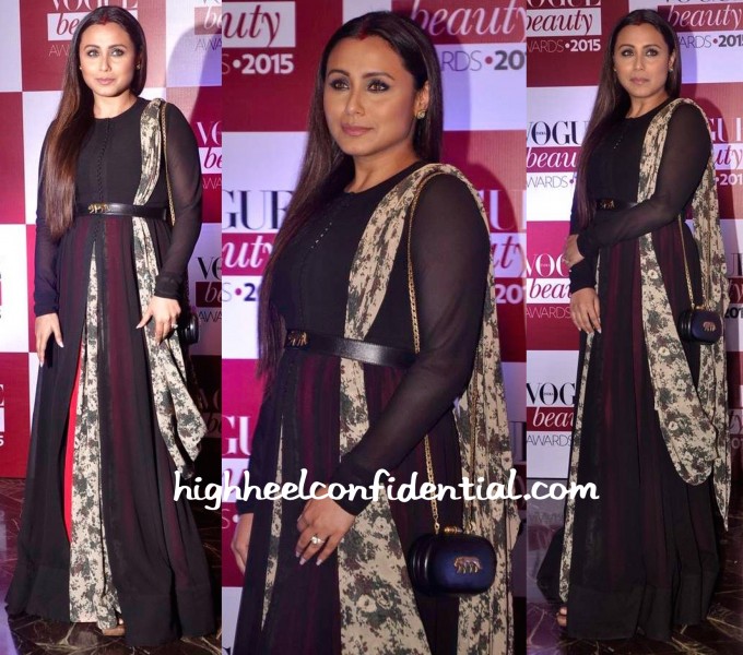 Rani Mukherjee In Sabyasachi At Vogue Beauty Awards 2015