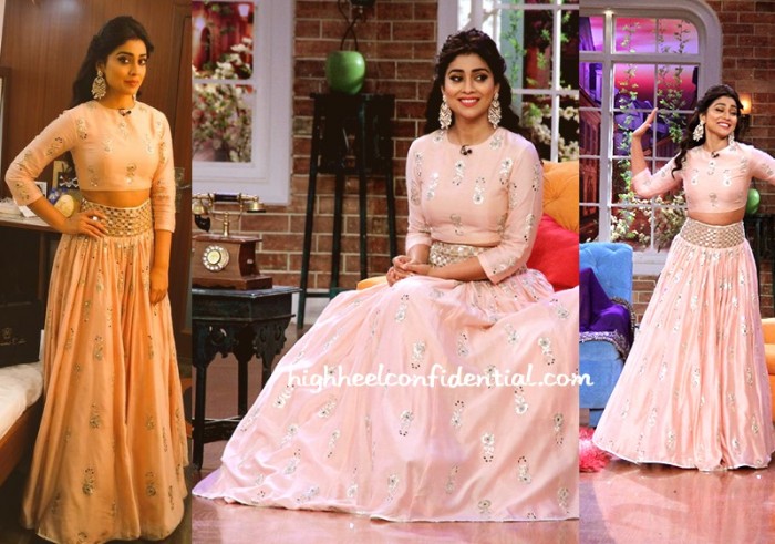 shriya-saran-payal-singhal-comedy-nights-drishyam