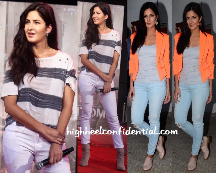 Katrina Kaif At Umang College Festival 2015 And On Indian Idol Junior Sets For Phantom Promotions-1