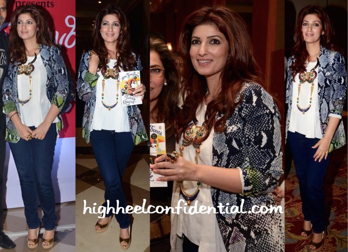 Twinkle Khanna Wears DvF And Manish Arora X Amrapali To Her Book Launch-2