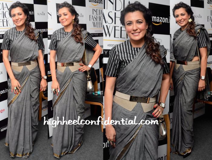 Mini Mathur In Raw Mango At Sanjay Garg Show At AMazon India Fashion Week