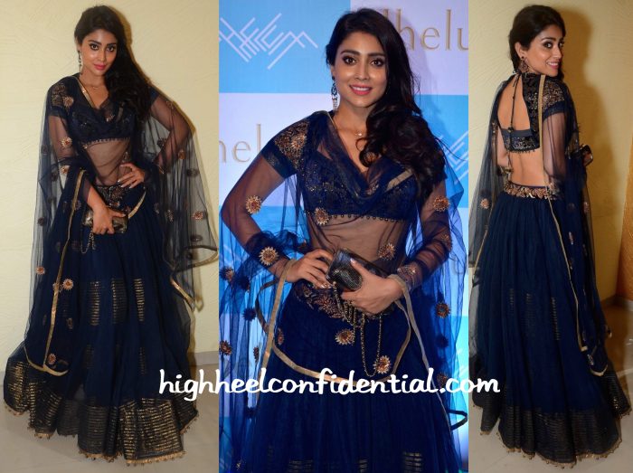 Shriya Saran In JJ Valaya At Jhelum Store Launch-1