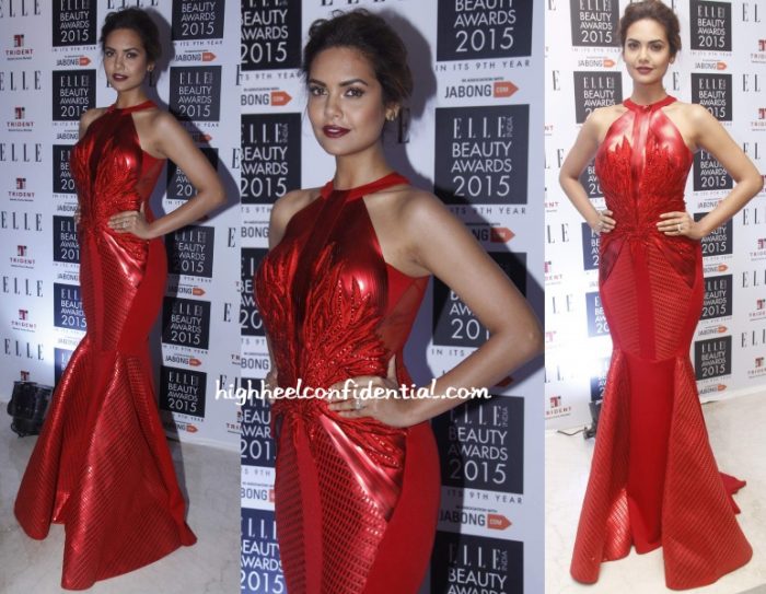 esha-gupta-amit-aggarwal-elle-beauty-awards-2015