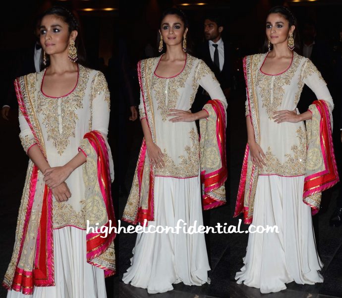 Alia Bhatt In Abu Jani Sandeep Khosla At Masaba Gupta And Madhu Mantena's Wedding Reception-2