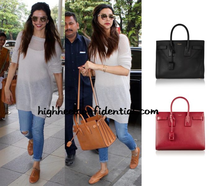 Deepika Padukone (And Her Saint Laurent) Photographed At The Airport-2