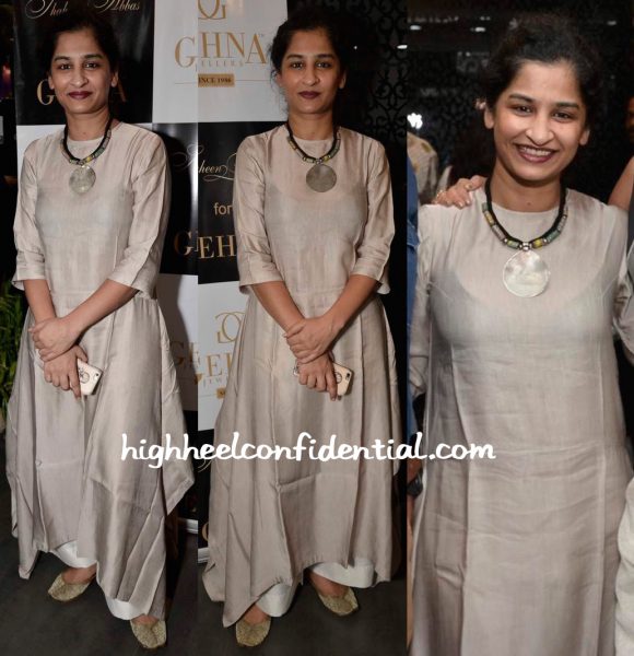 Gauri Shinde In Payal Khandwala At Shaheen Abbas For Gehna Jewellery Collection Unveiling