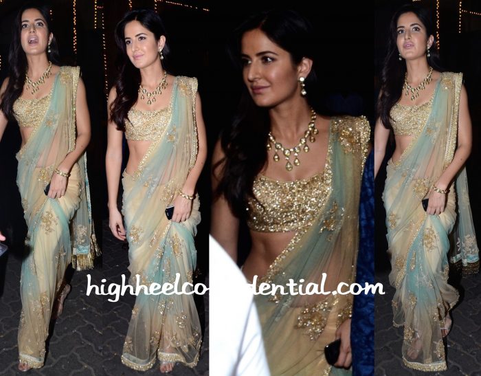 Katrina Kaif In Sabyasachi And Anmol At Anil Kapoor's Diwali Party