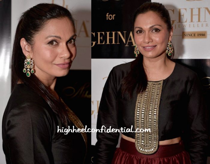 Maria Goretti In Payal Singhal At Shaheen Abbas For Gehna Jewellery Collection Unveiling-2
