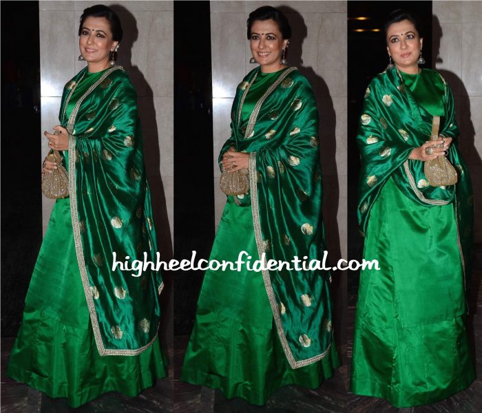 Mini Mathur In Sanjay Garg At Masaba Gupta-Madhu Mantena Wedding Reception-1