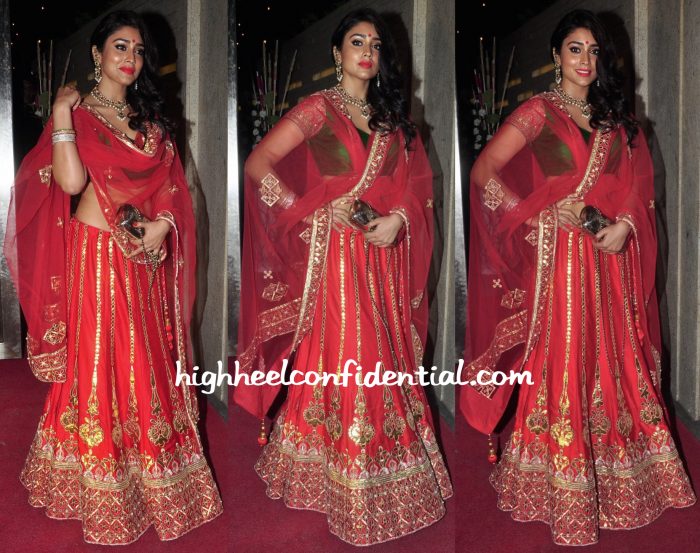 Shriya Saran At A Diwali Party