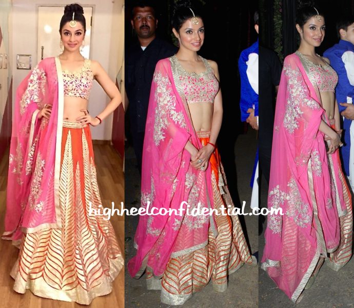 divya khosla kular in amrita thakur at anil kapoor diwali bash 2015