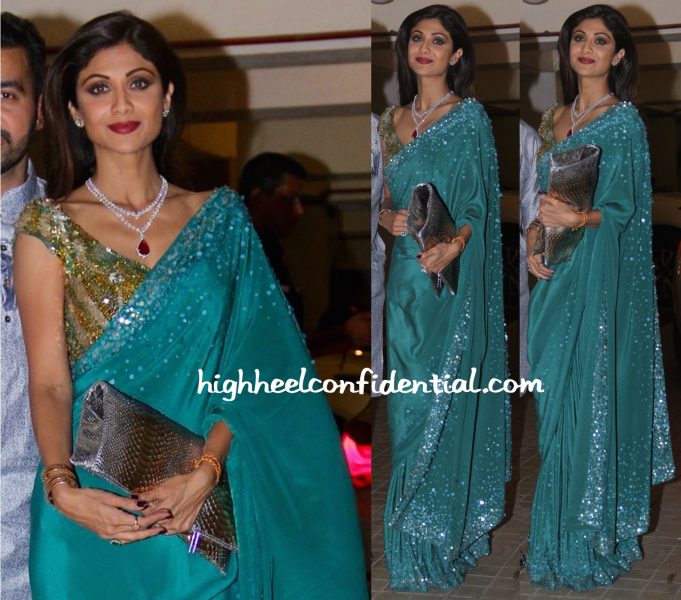 shilpa shetty at saif ali khan diwali bash