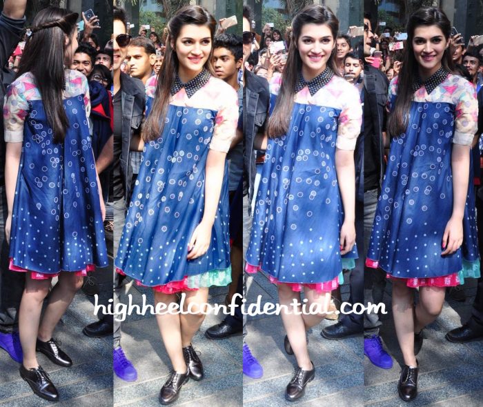 Kriti Sanon Wears Not So Serious By Pallavi Mohan To Dilwale Promotions-1