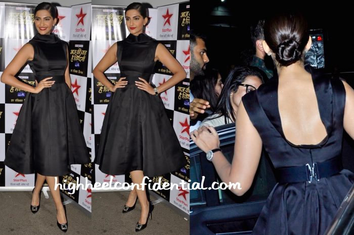 Sonam Kapoor Wears Ashi Studio To Aaj Ki Raat Hai Zindagi Sets-2