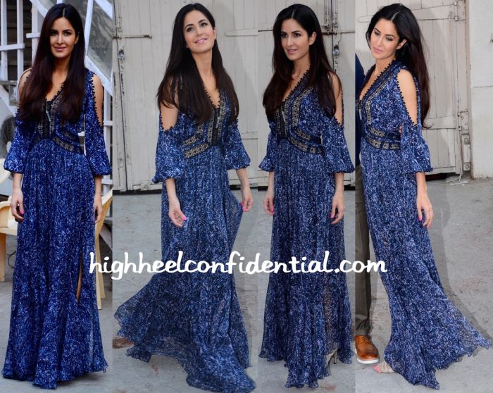 Katrina Kaif In Rebecca Taylor At Fitoor Promotions-1
