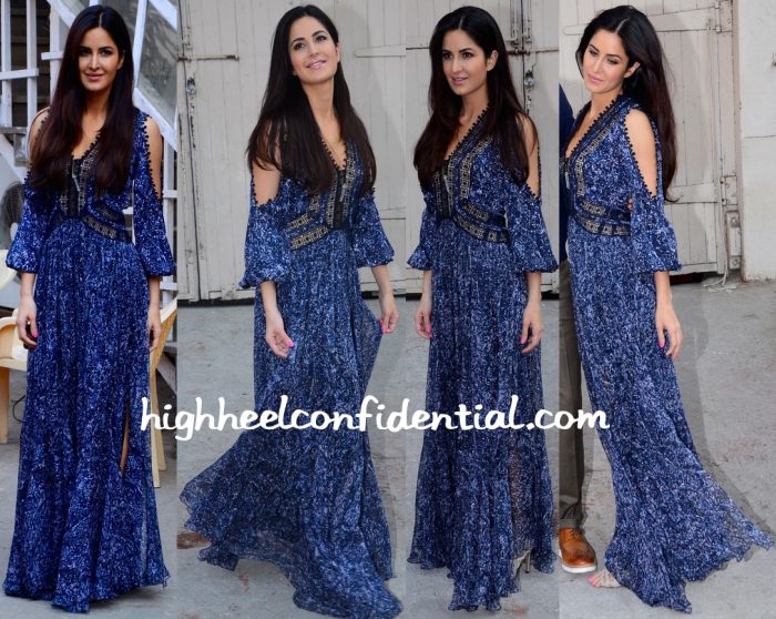 Katrina Kaif In Rebecca Taylor At Fitoor Promotions-1