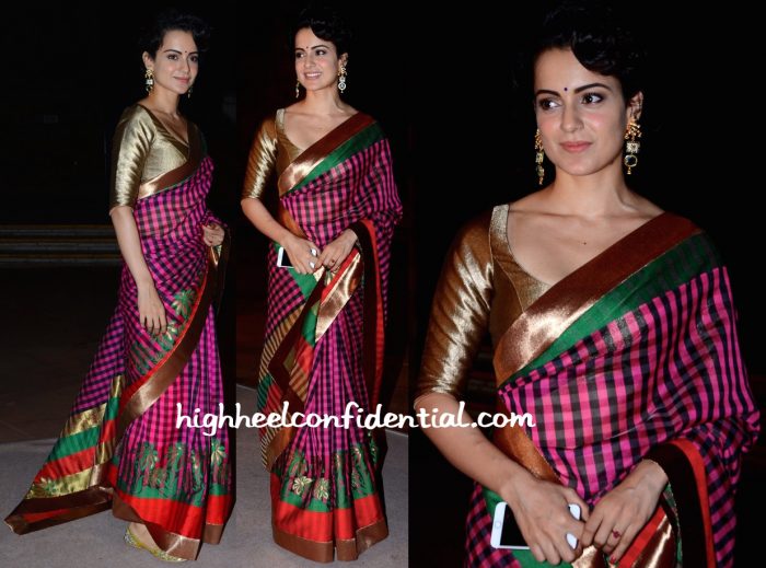 Kangana Ranaut In Manish Malhotra At Arundhati De And Sahil Sheth's Wedding Reception-1