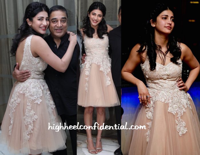 Shruti Haasan Wears Mayyur Girotra To Her Birthday Do