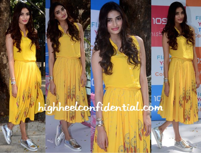 Athiya Shetty Wears Nishka Lulla To The Designer's Collection Launch