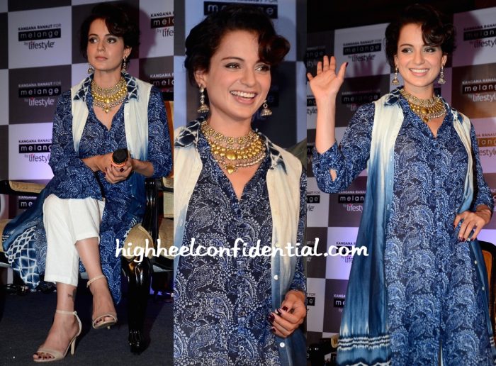 Kangana Ranaut At A Press Meet For Melange