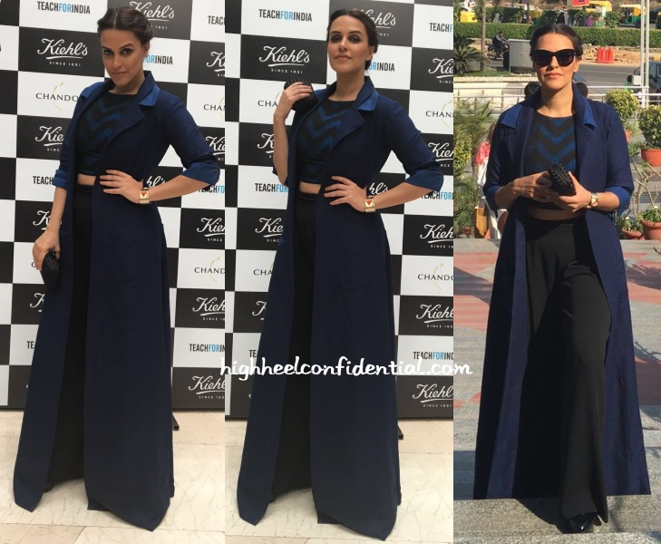 neha-dhupia-anita-dongre-grassroot-kiehls-delhi