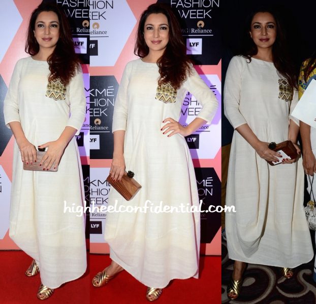 tisca chopra in purvi doshi at lakme fashion week-1