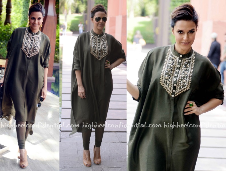 neha-dhupia-payal-singhal-santa-banta-promotions-delhi