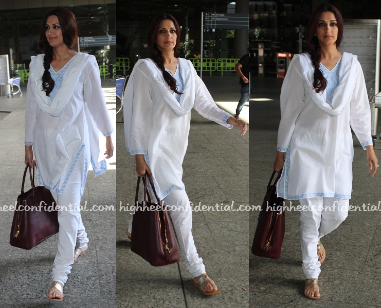 sonali-bendre-mumbai-airport-arrival