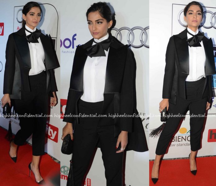 Sonam Kapoor At HT Most Stylish 2016 in Dice Kayek Couture