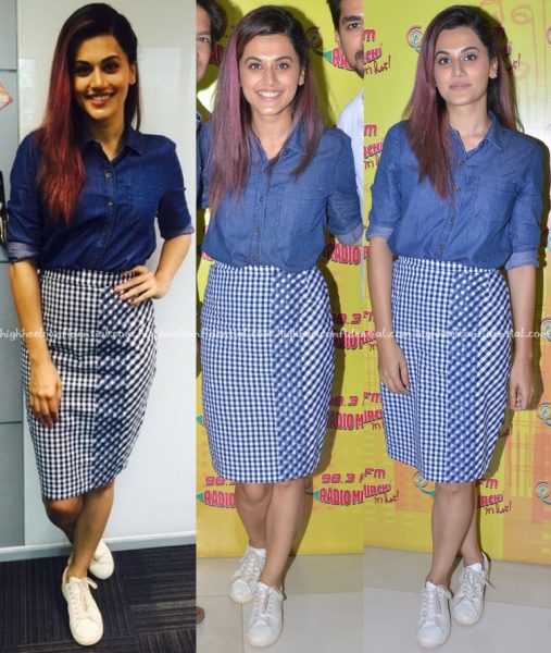 Taapsee Pannu In Manish Bansal And Quench At 'Tum Ho Toh Lagta Hai' Promotions-1