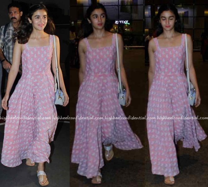 Alia Bhatt (In Anita Dongre Grassroot) Photographed At The Airport-2