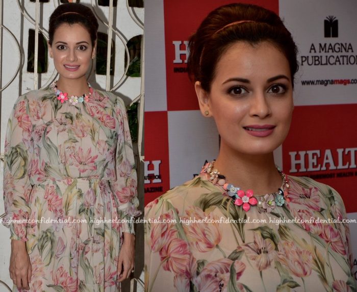 Dia Mirza At Health & Nutrition Magazine Issue Launch:Cover Unveiling-2