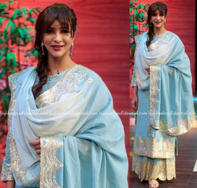 Lakshmi Manchu Wears Sukriti & Aakriti To Memu Saitham Sets