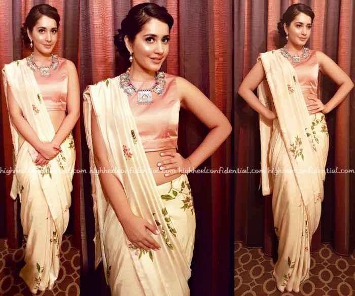 Raashi Khanna Wears Raw Mango And Amrapali To ATA Event In Chicago