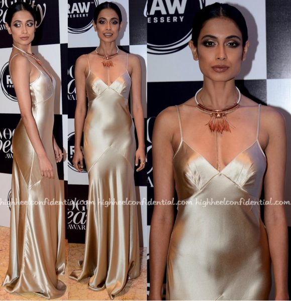 Sarah Jane Dias In Amanda Wakeley At Vogue Beauty Awards 2016