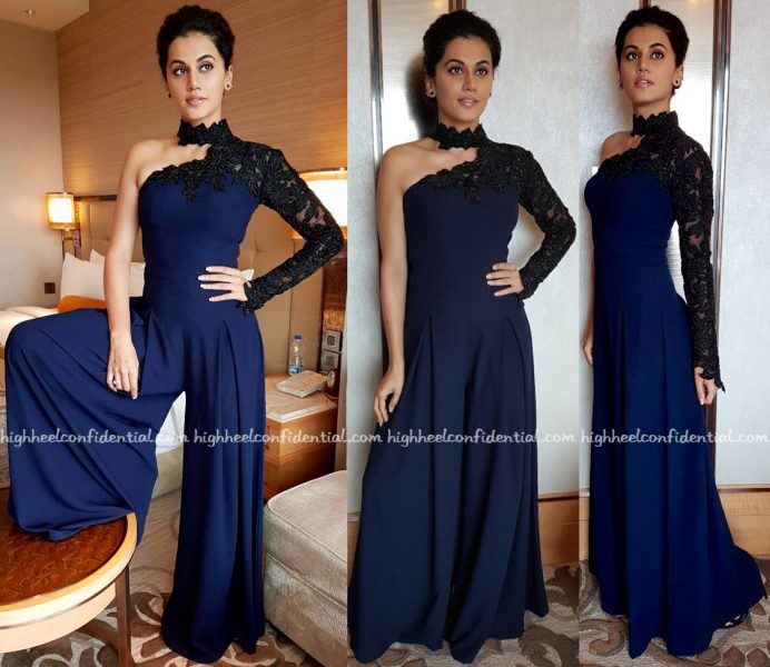 Taapsee Pannu In Mayyur Girotra At Miss Diva Universe Pageant, Bangalore Round-1