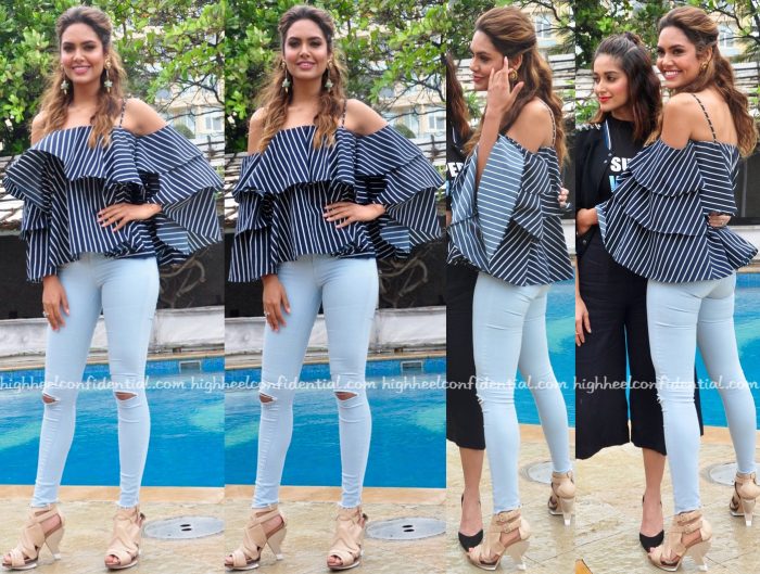 Esha Gupta Wears Madison To Rustom Promotions-1