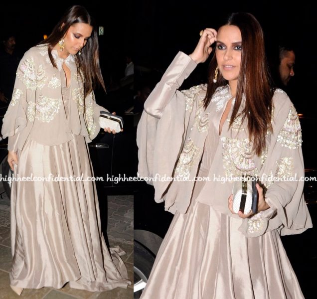 neha-dhupia-in-manish-malhotra-at-bachchan-diwali-bash-1