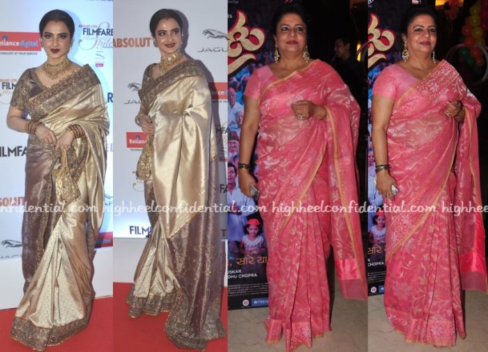 rekha-madhu-chopra-sari-filmfare-glamour-style-awards-2016