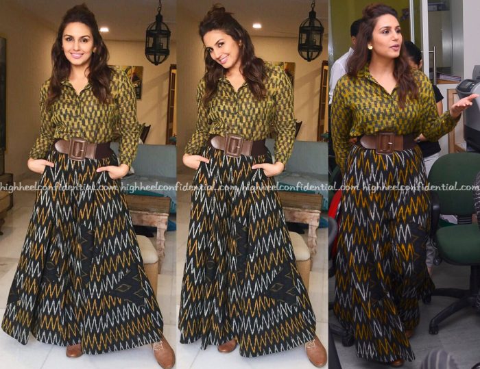 Huma Qureshi Wears Bungalow 8 To Jolly LLB 2 Promotions